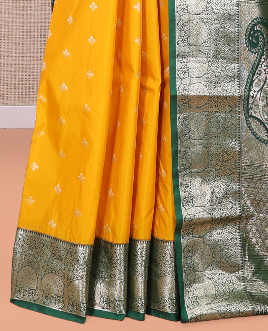 Yellow Budget Silk Saree