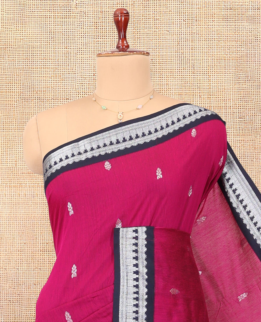 Red Kalyani Cotton Saree