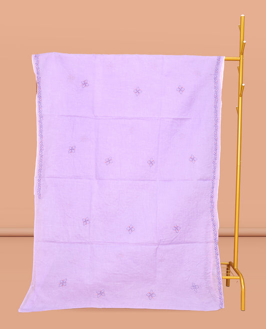 Lavender Lucknowi Chikankari Saree