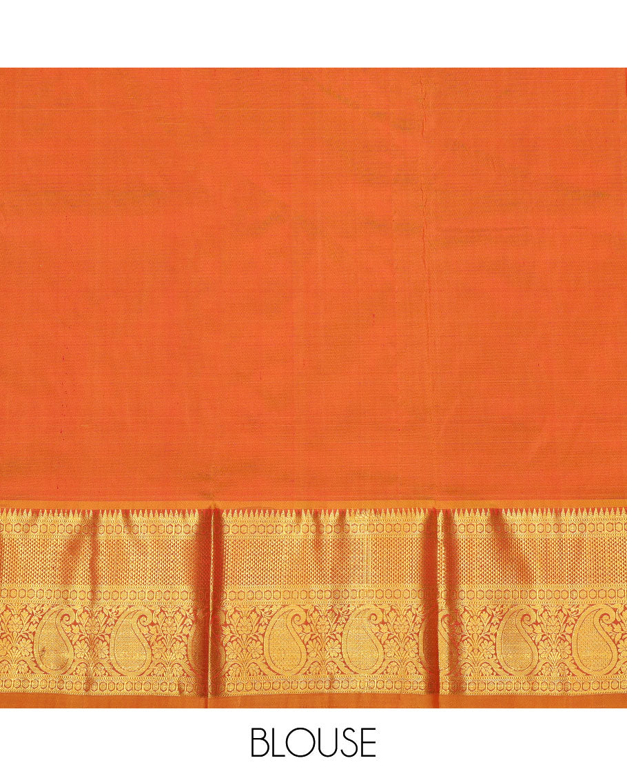 Multi-Color Pure Silk Navarathna Pavadai Material Set