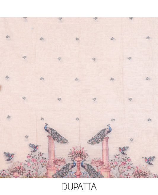 Chikku Semi-Chanderi Silk Material Chudidar Set