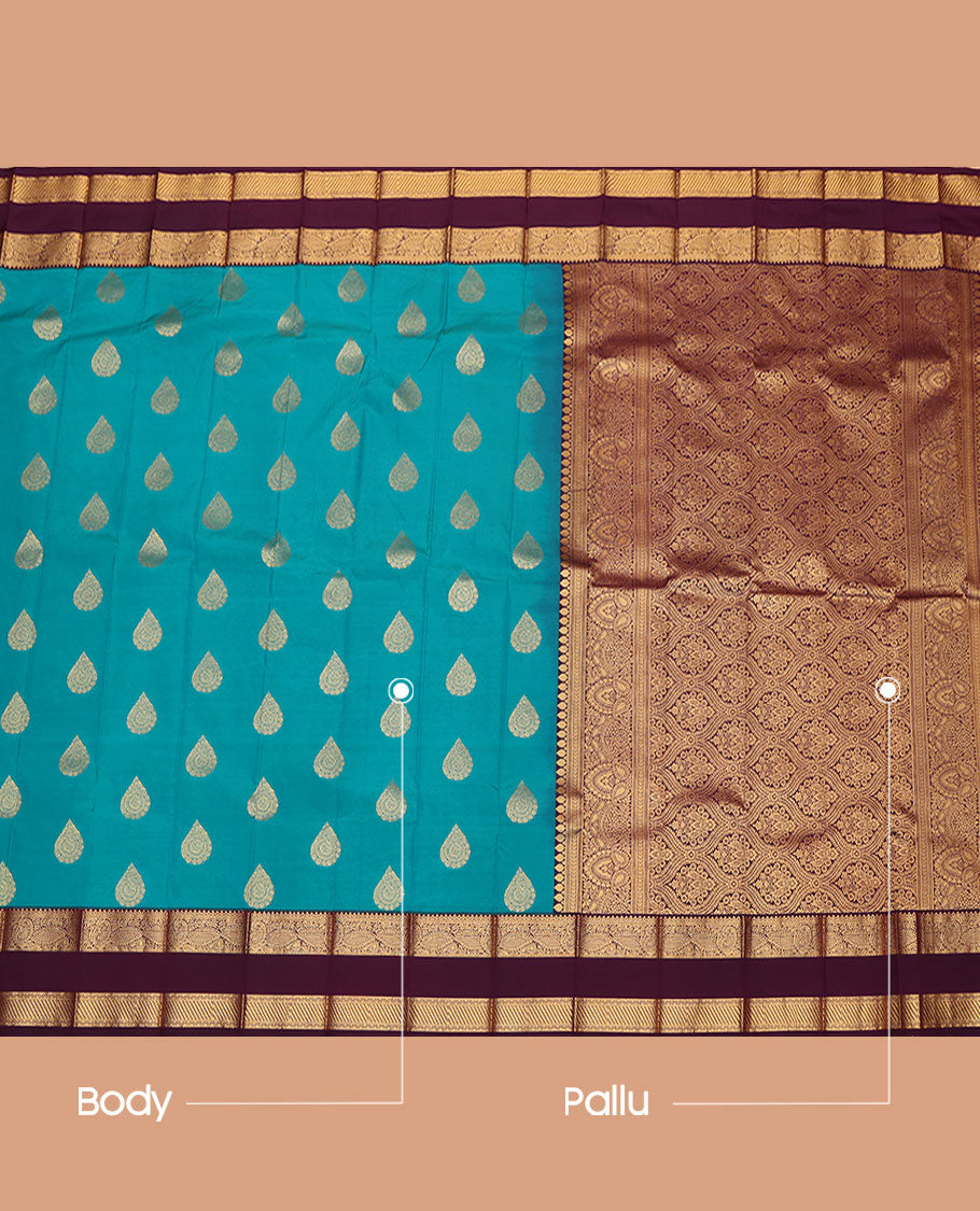 Blue Budget Silk Saree