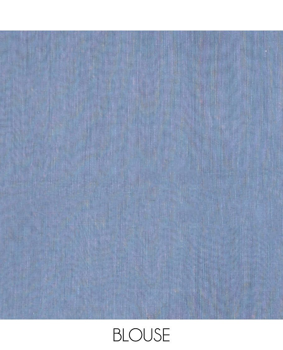 Navy Blue Semi-Silk Cotton Saree, Mesmerized with Zari Buttas All Over Its Body, a Subtle Border of Floral Designs, Grand Jaal Pallu, and Paired with a Matching Blouse