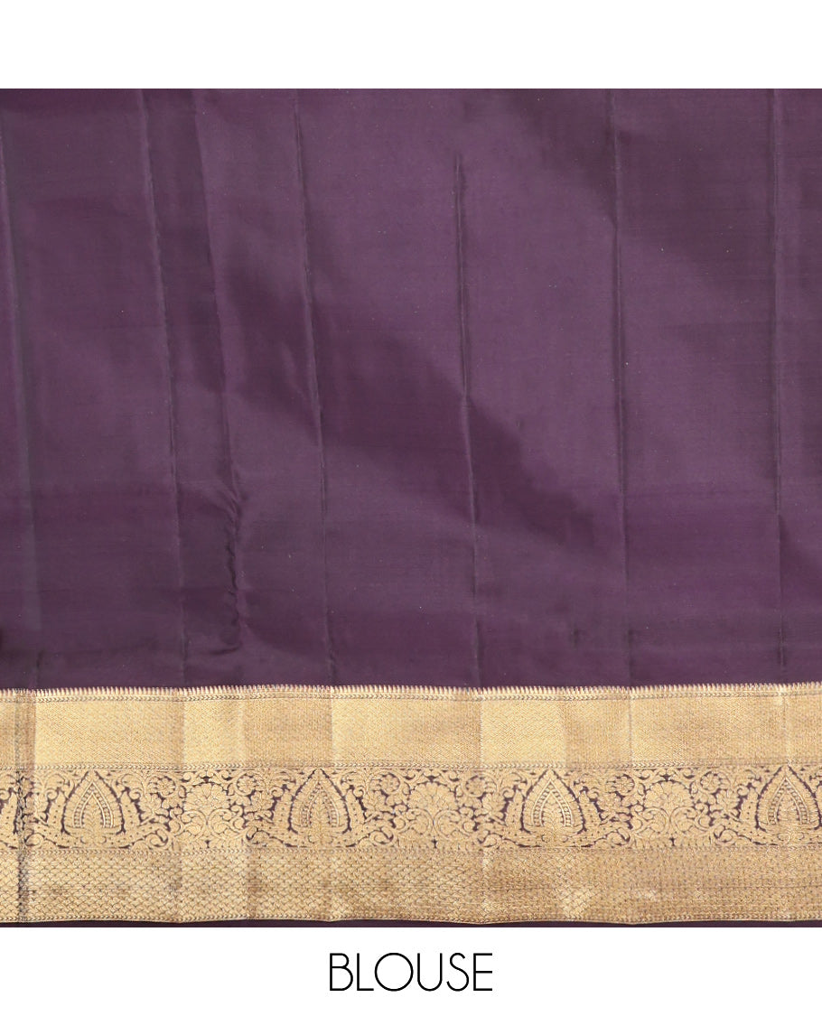 Grey Vasundhara Lite Silk Mix Saree, Decked Up with Zari Buttas, a Contrast Traditional  Zari Design Border, Grand Pallu, and a Contrast Blouse