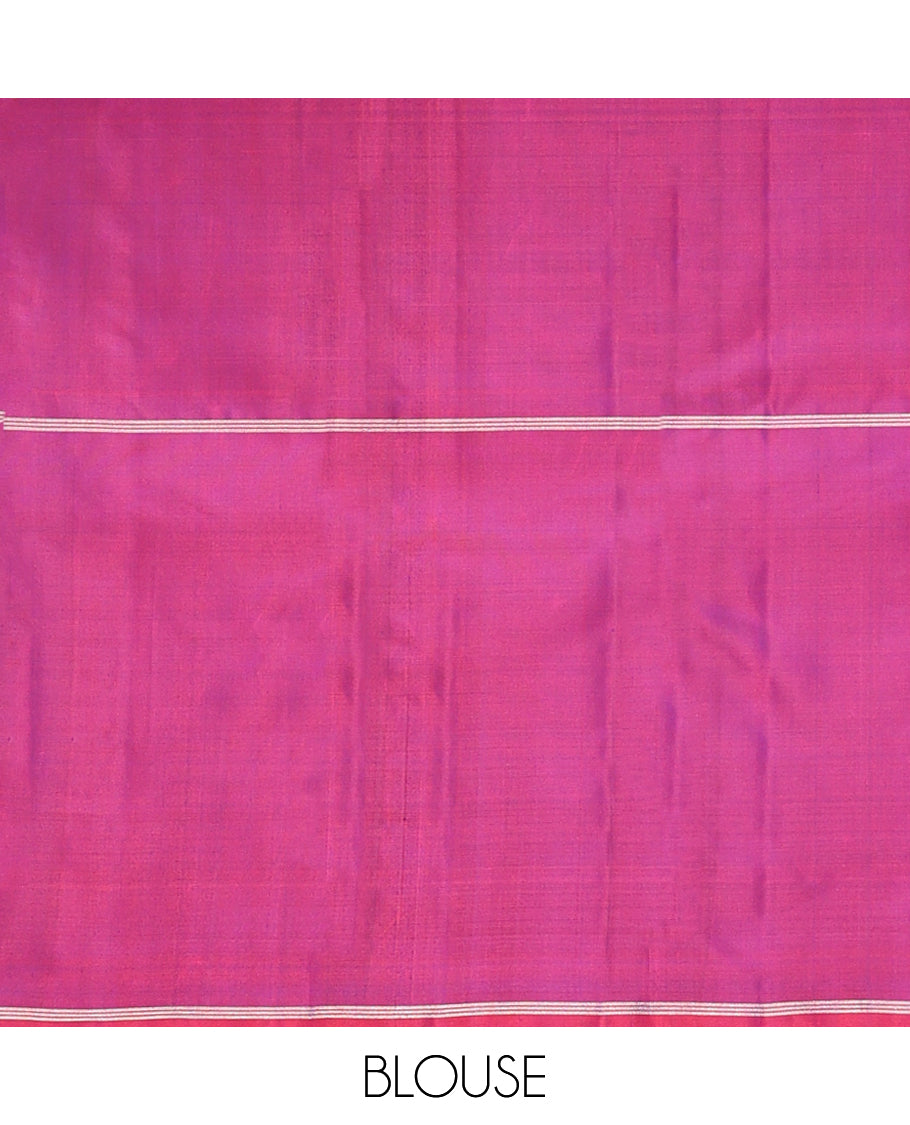 Blue Mayuri Soft Silk Saree