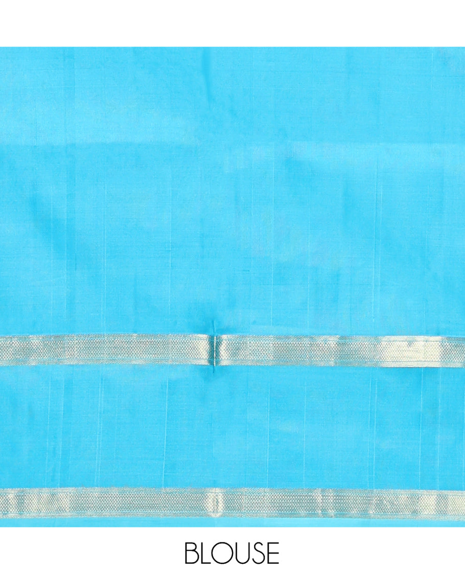 Blue Venkatagiri Silk Saree