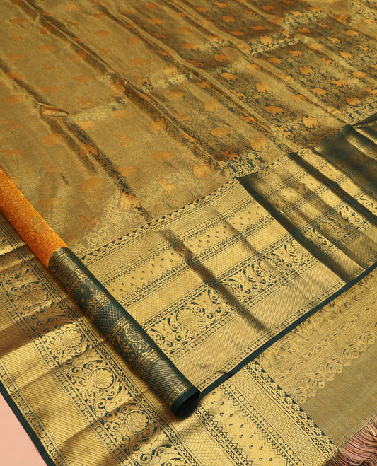 Green Kanchipuram Tissue Silk Saree