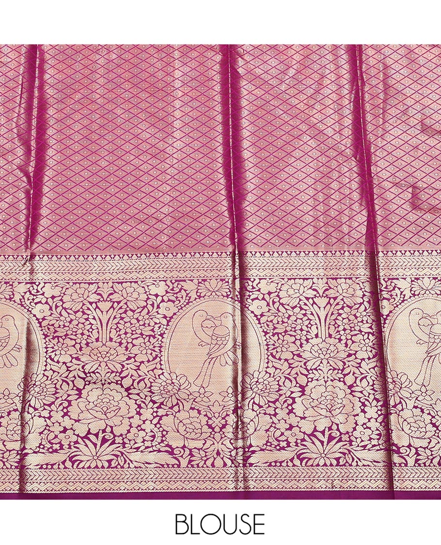 Blue Art Silk Half-Saree