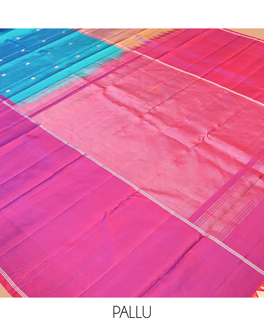 Blue Mayuri Soft Silk Saree
