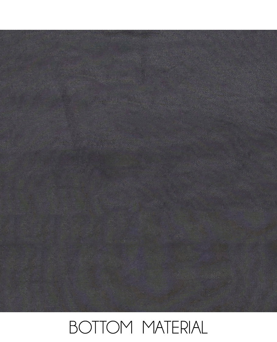 Grey Cotton Material Churidar Set, Subtly Crafted with Sequined Thread Neck Work Top, a Contrast Plain Bottom, and Thread Dupatta