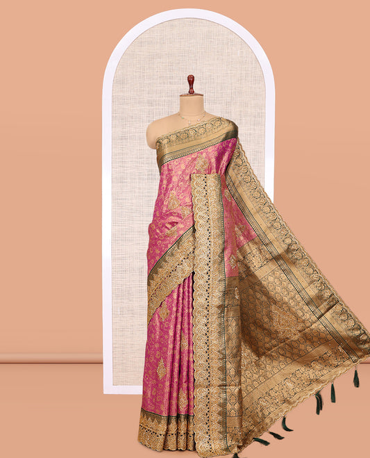 Purple Mysore Silk Saree