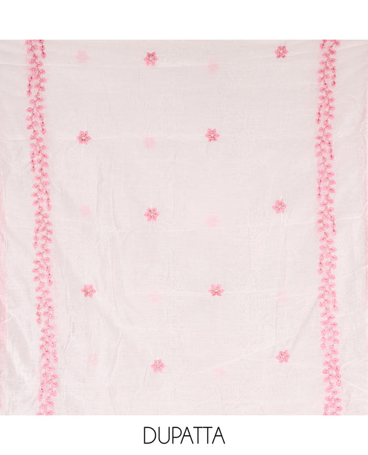Milk White Material Chudidar Set
