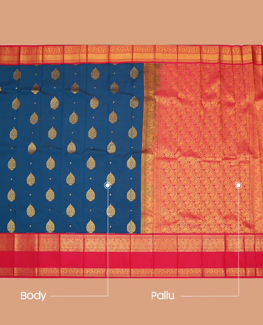 Blue Budget Silk Saree