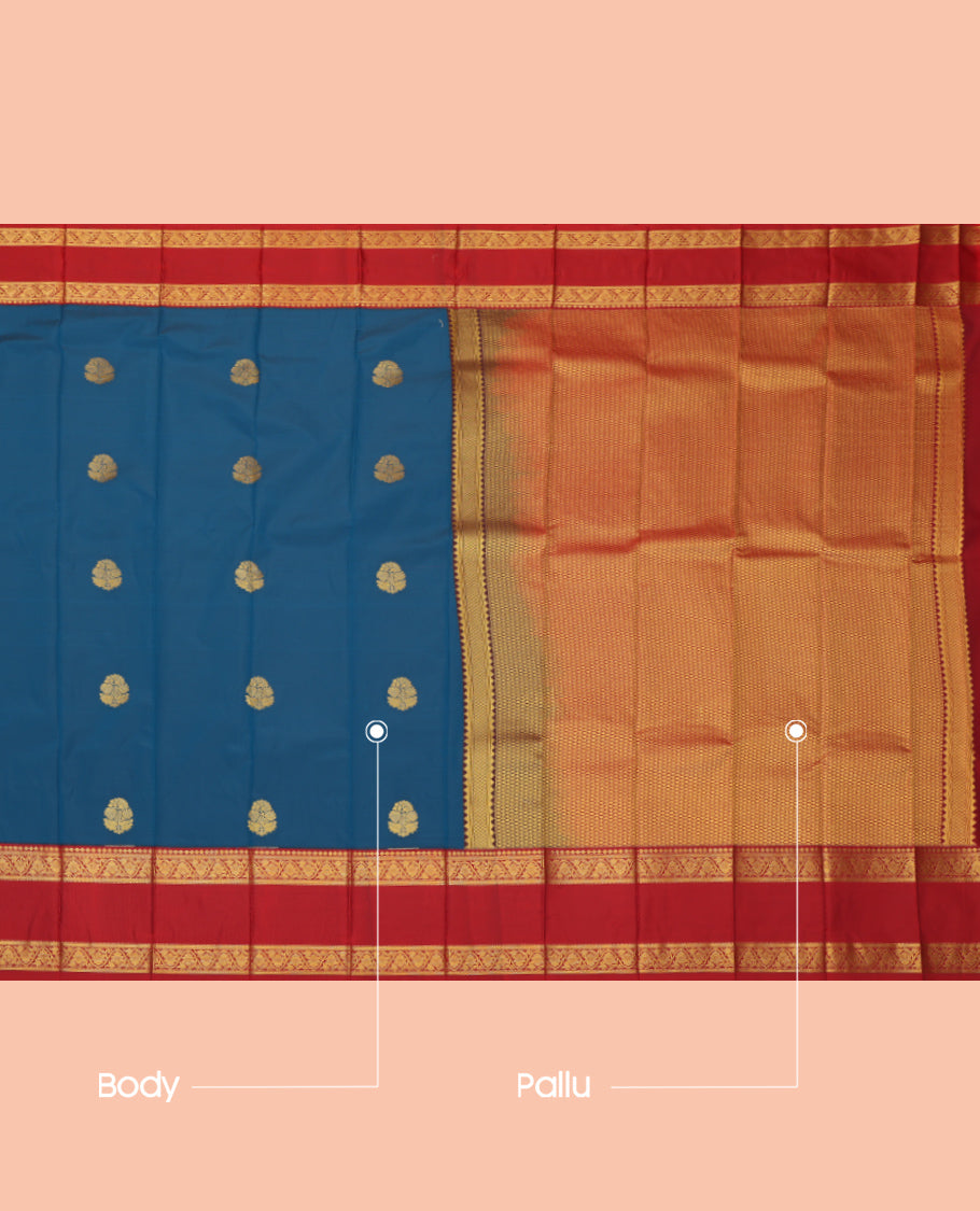 Blue Budget Silk Saree