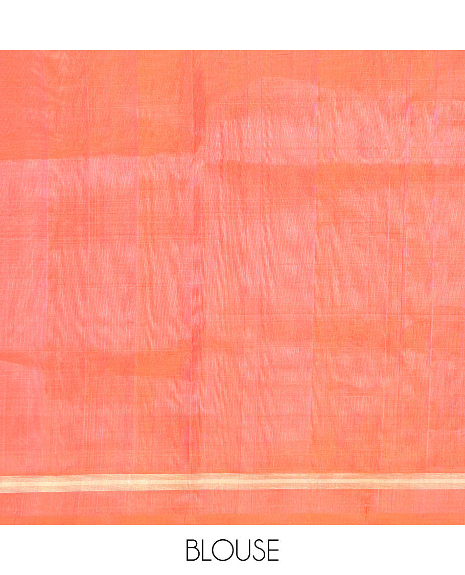 Rust Venkatagiri Silk Saree