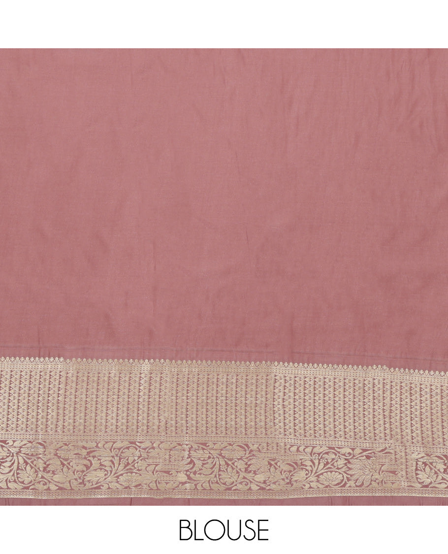 Green Budget Silk Saree, Bedecked with Zari Buttas on Its Body, Complemented by a Contrast Traditional Zari Design Border, Intricately Designed Pallu, and Paired with a Contrast Blouse