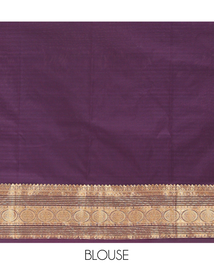 Yellow-Pink Micro Checks Budget Silk Saree