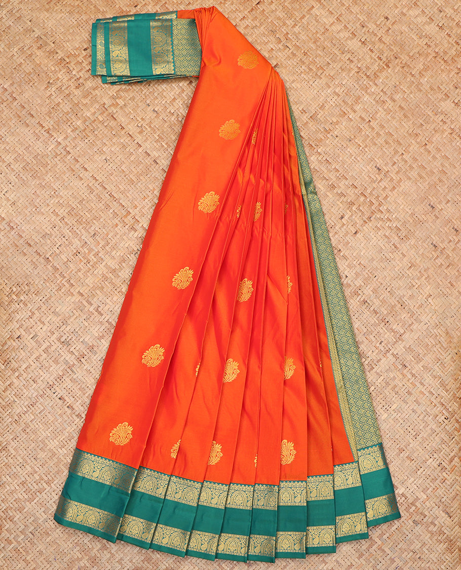 Orange Budget Silk Saree