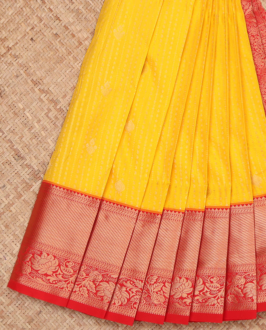 Yellow Budget Silk Saree
