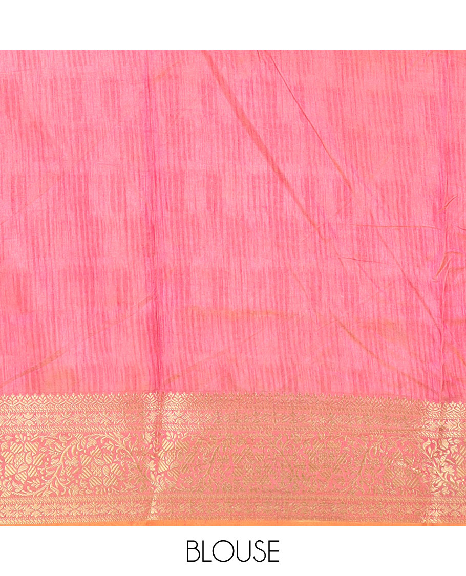 Blue flora and fauna motifs patola silk saree, contrast floral design zari border, and pallu of floral and bird motifs