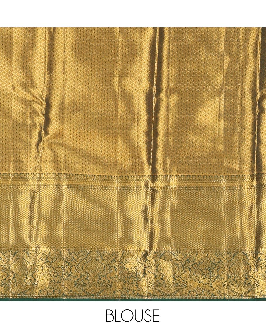 Green Kanchipuram Tissue Silk Saree