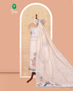 Chikku Semi-Chanderi Silk Material Chudidar Set
