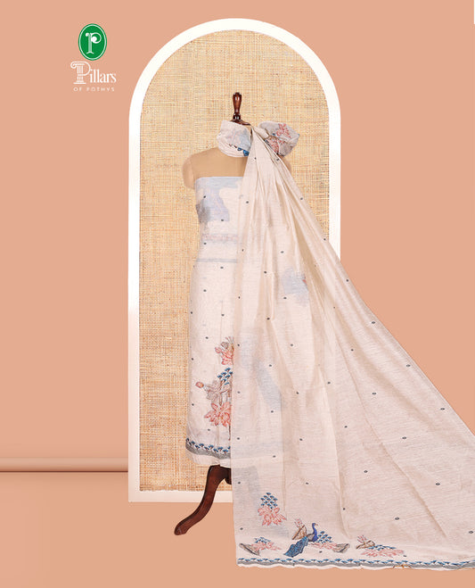 Chikku Semi-Chanderi Silk Material Chudidar Set