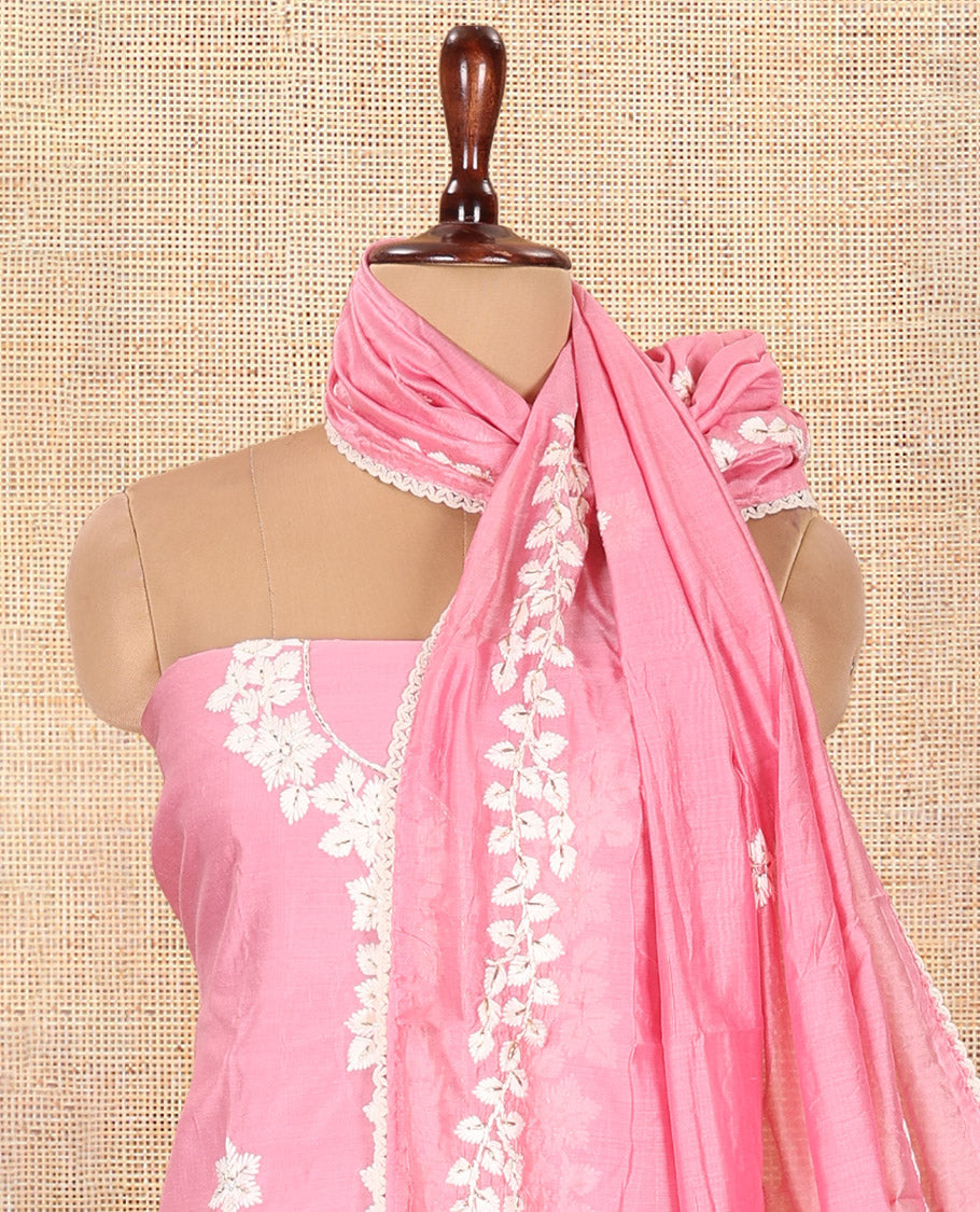 Gajri Pink Material Chudidar Set