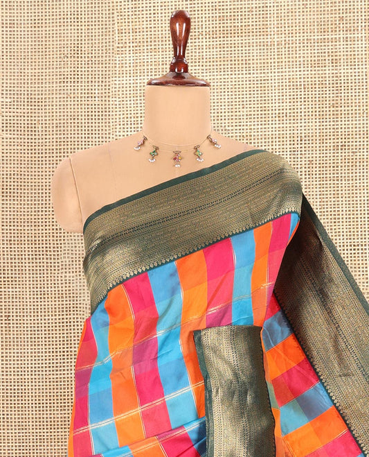Bottle Green Fancy Softy Silk Saree