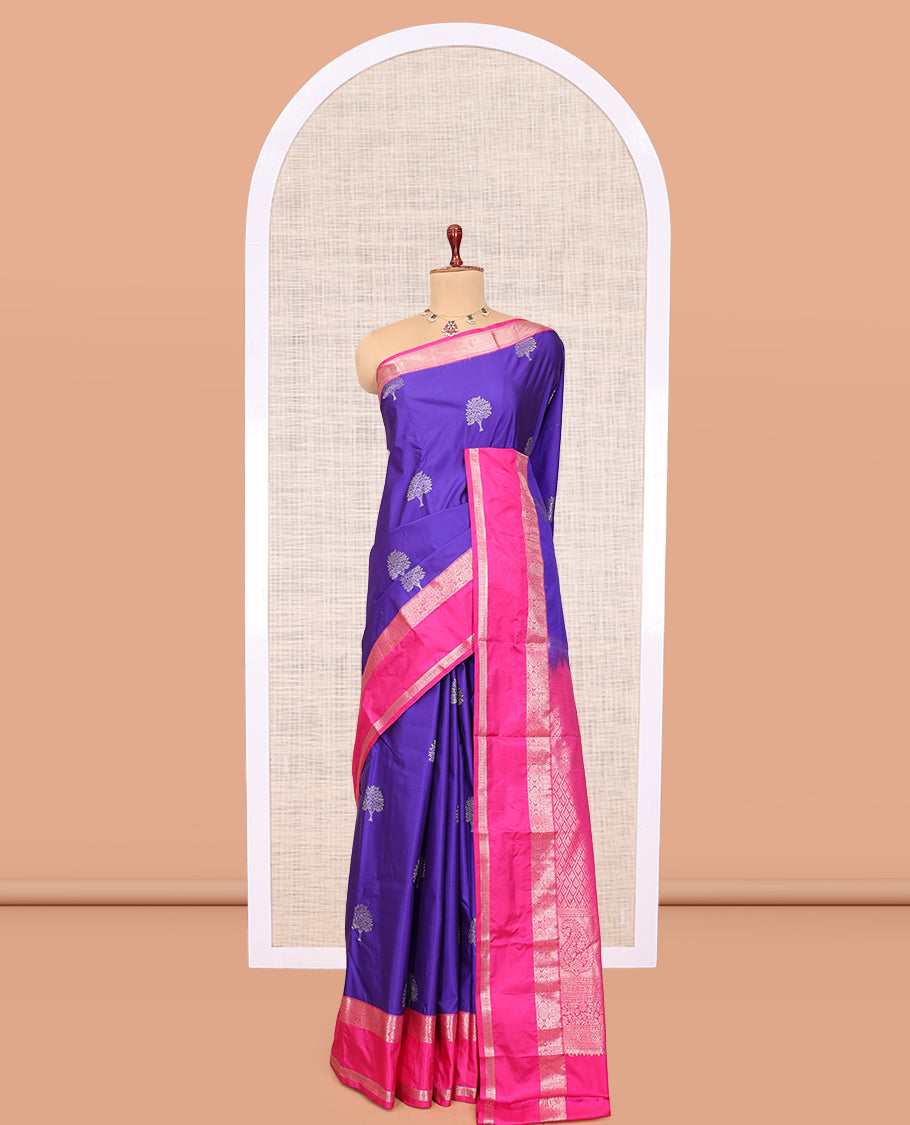Violet Budget Silk Saree