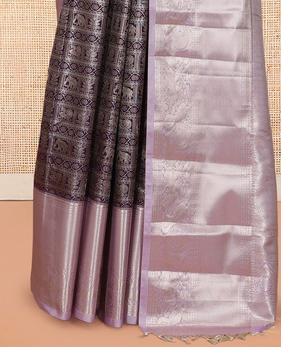 Purple-Lavender Budget Silk Saree