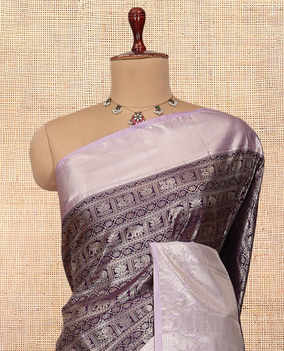 Purple-Lavender Budget Silk Saree
