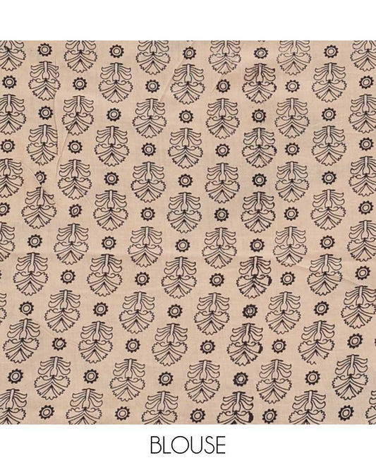 Deep green floral vine machine printed kalamkari cotton saree, figurines motifs border, and pallu of pichwai cow, and Lord Kishna motifs