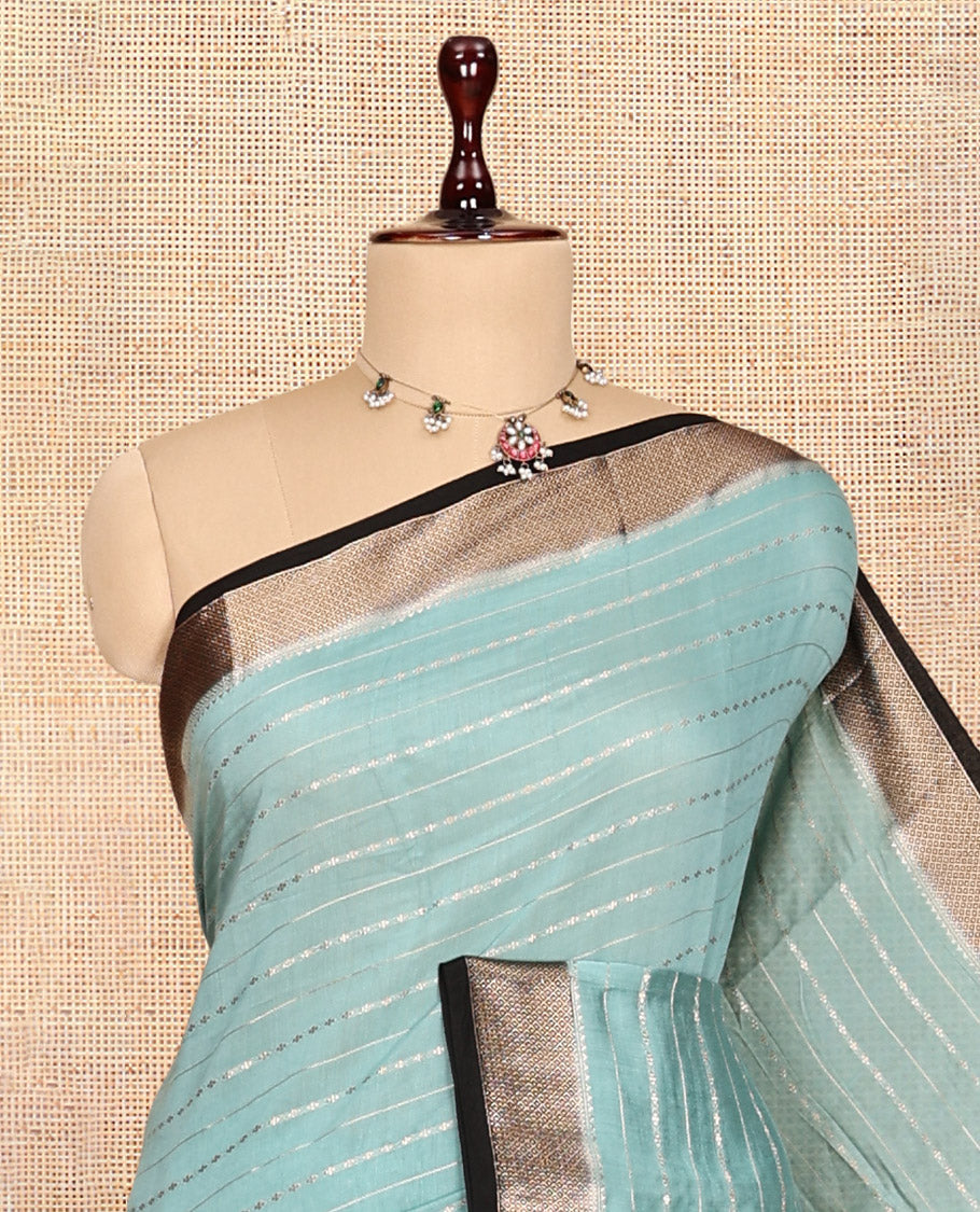 Blue Assam Silk Saree