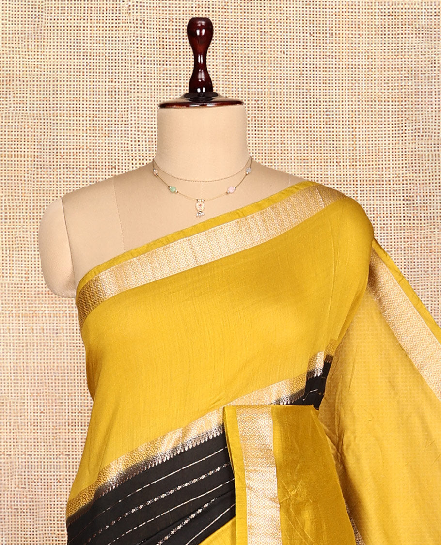 Black Assam Silk Saree