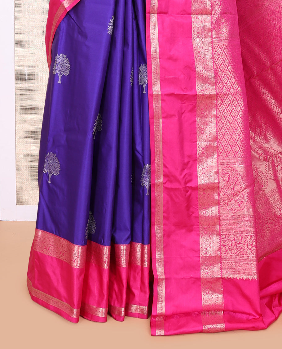 Violet Budget Silk Saree