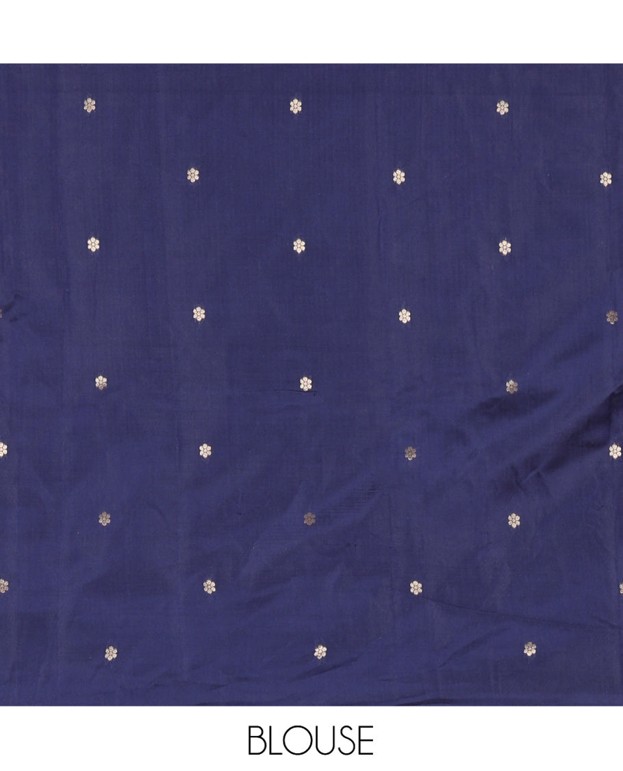 Pista Green Litchi Saree, Bedecked with Peacock Buttas , Contrast Temple Traditional Rettai Pettu Border, Pallu of Traditional , and Contrast Blouse