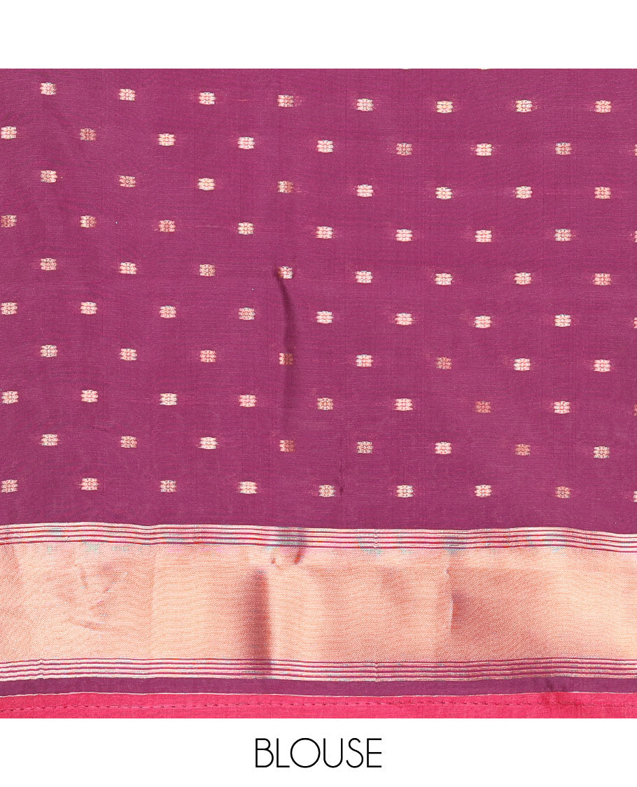 Rust orange copper zari buttas woven kanchi silk saree, contrast temple border of peacock and elephant motifs, zari-rich pallu, and a zari design blouse