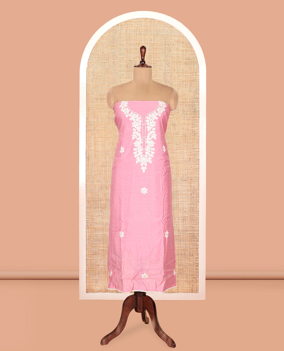 Gajri Pink Material Chudidar Set