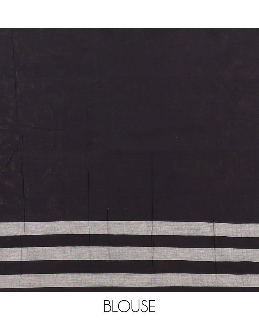 Cream Pochampally Ikat Cotton Saree