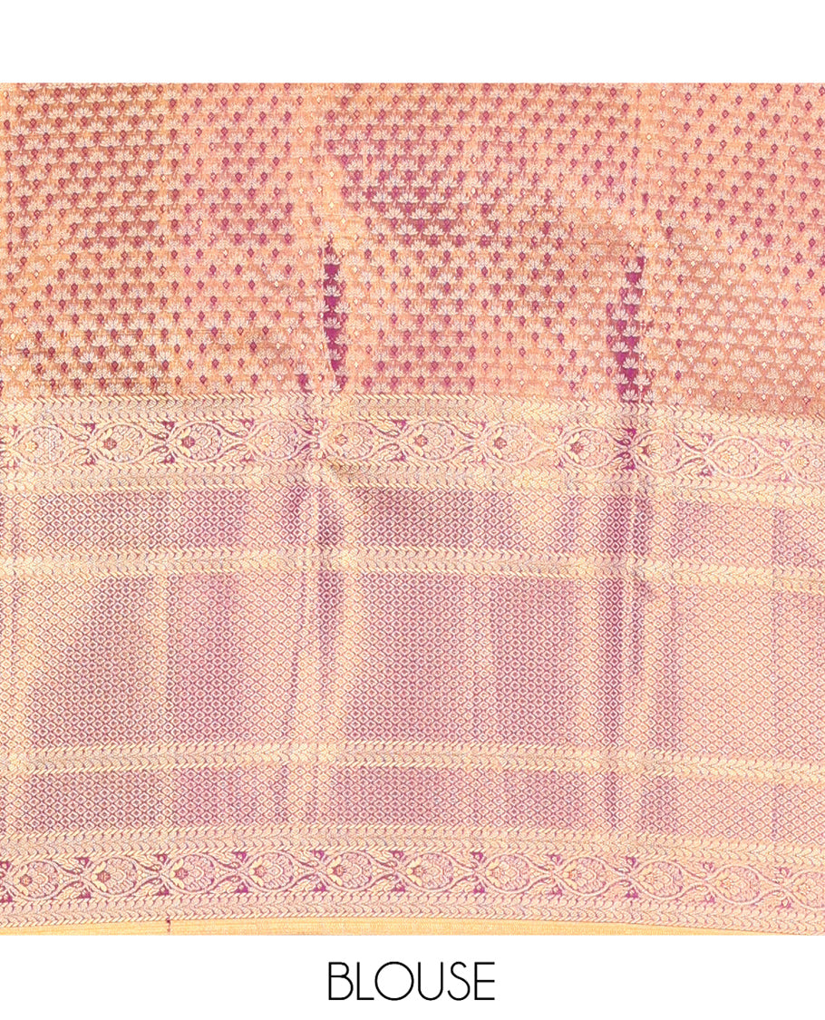 Purple Kanchipuram Tissue Silk Saree