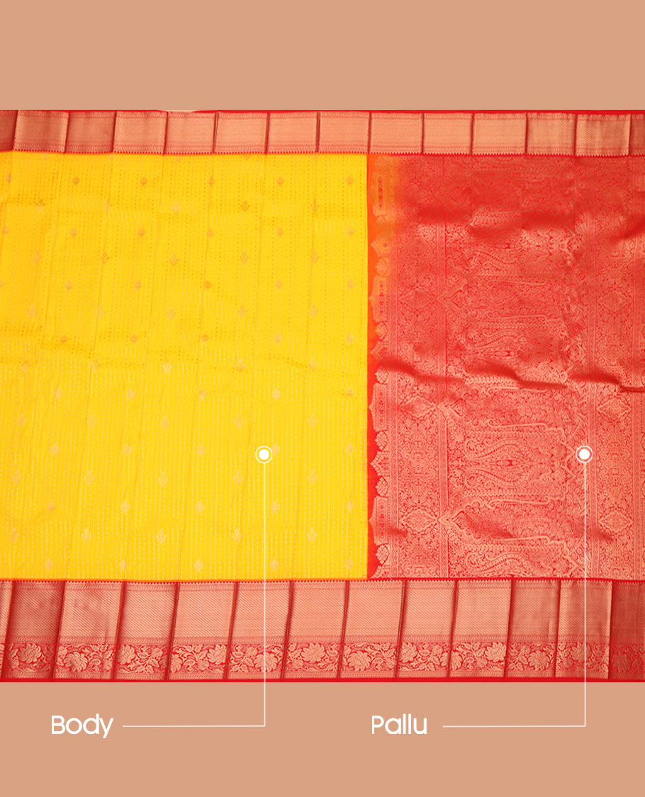 Yellow Budget Silk Saree