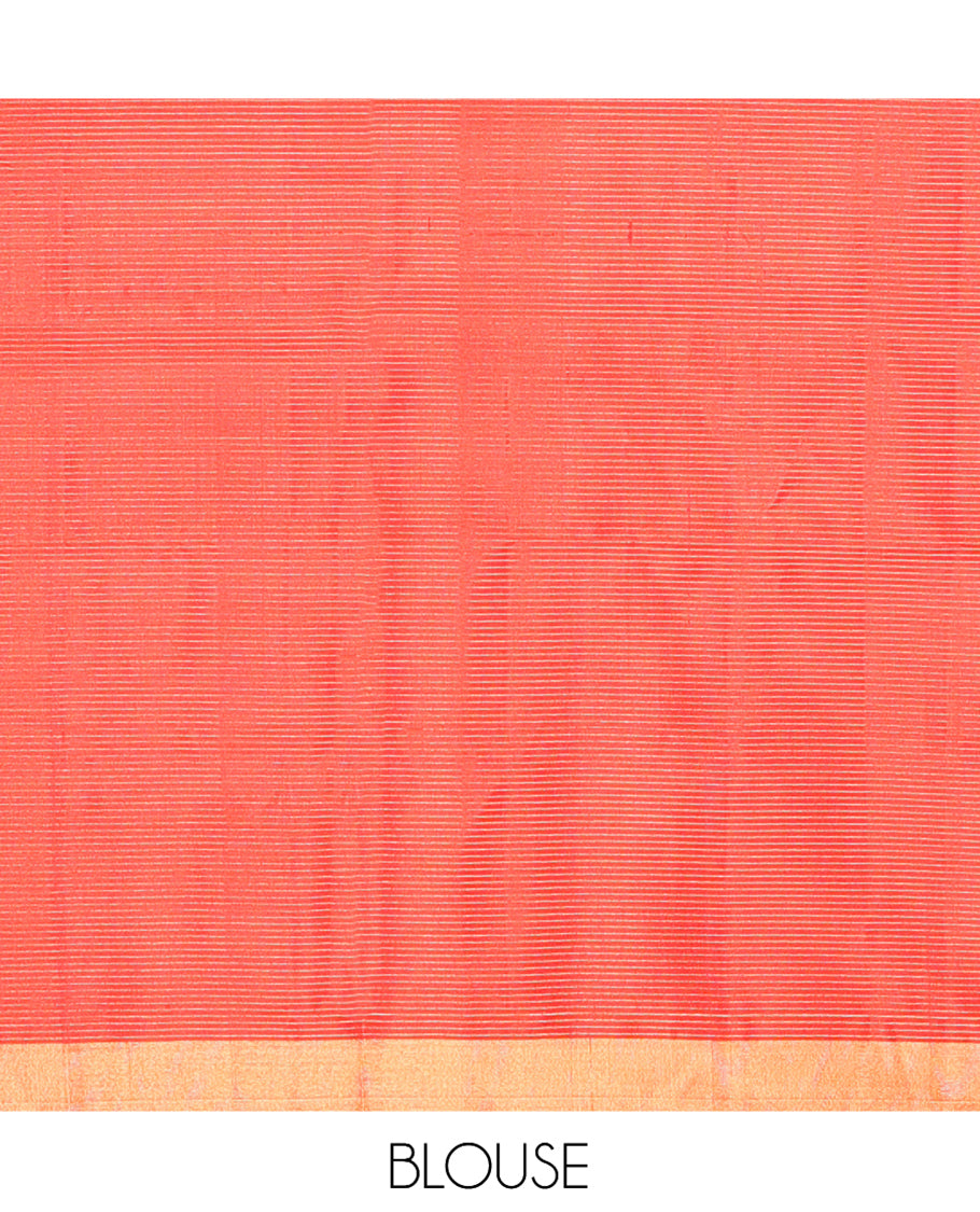 Orange Mayuri Soft Silk Saree