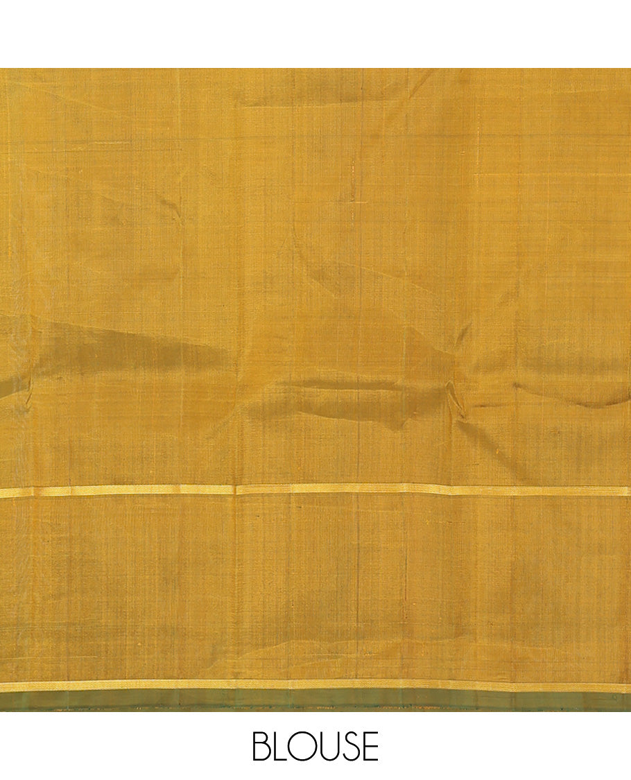 Orange Kanchipuram Silk Saree
