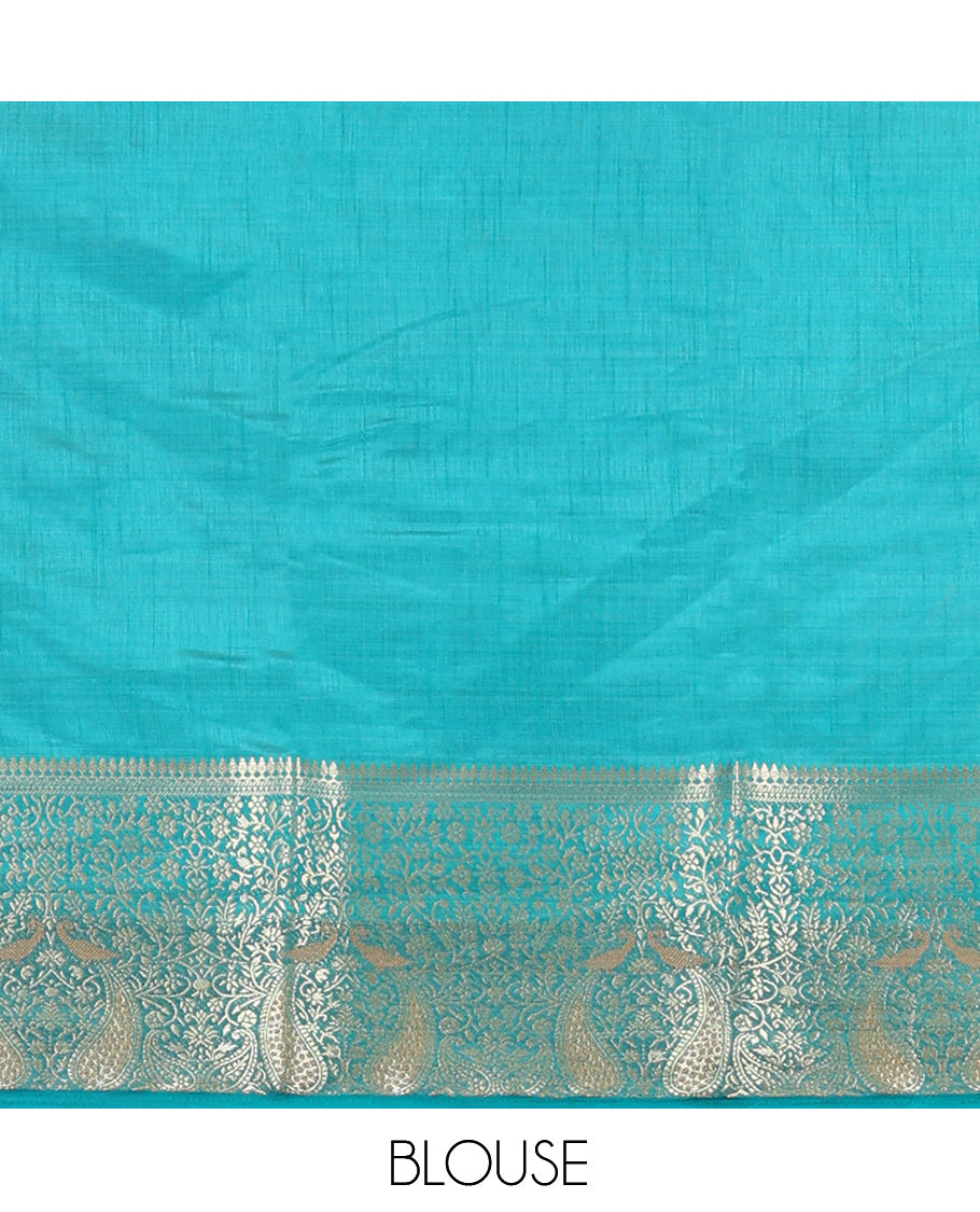 Cream-Rama Plain Art Tussar Saree
