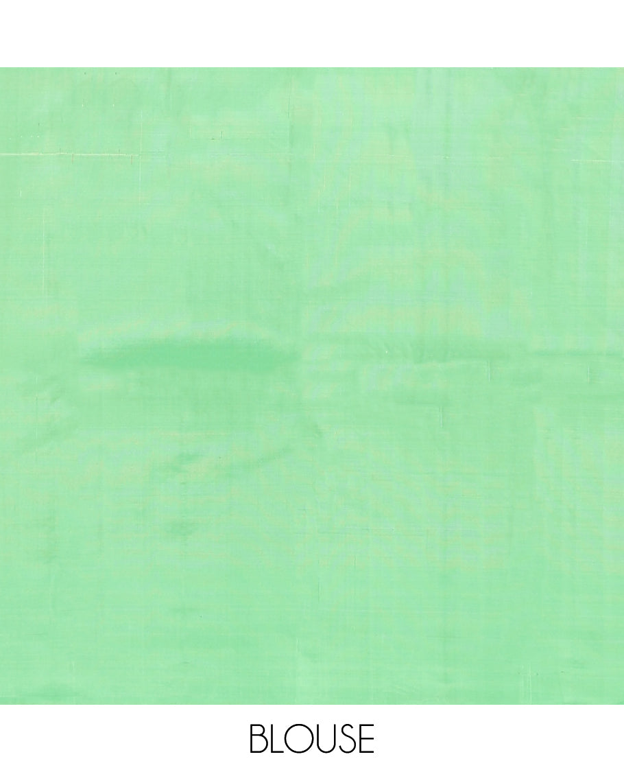 Green Mayuri Lite Silk Mix Saree