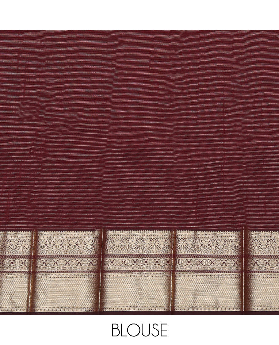 Pink Contrast Traditional Budget Silk Saree