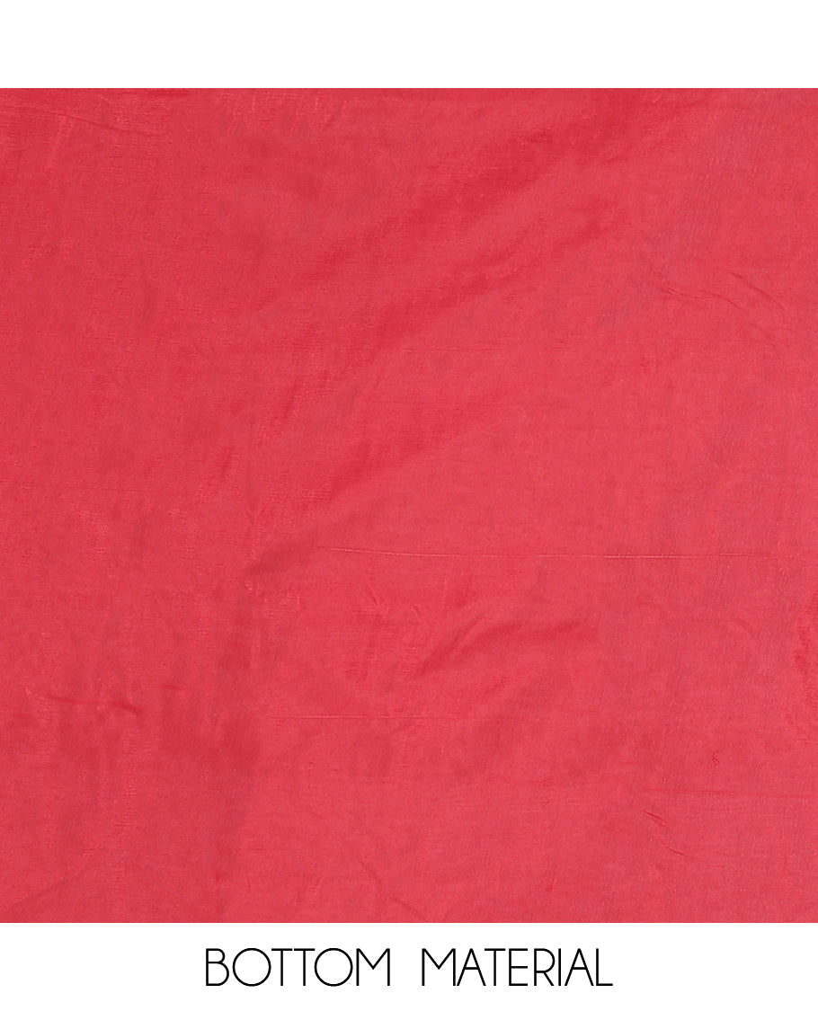 Maroon Mul Chanderi Material Churidar Features a Floral Outline Embroidered Top, a Santoon Bottom, a Scallop Threadwork Dupatta