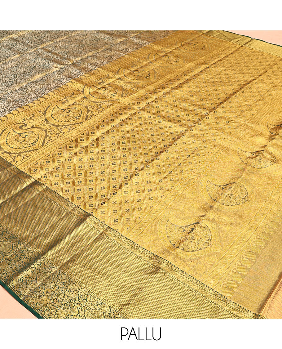 Green Kanchipuram Tissue Silk Saree