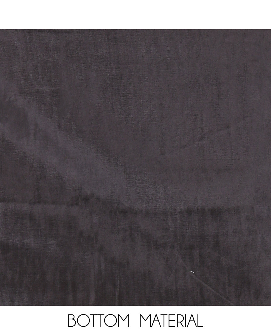 Chikku-Black Shimmer Tissue Material Chudidar Set